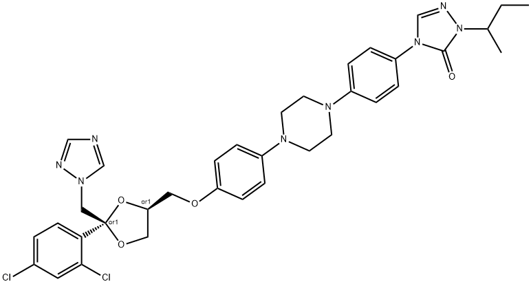 2-Butan-2-yl-4-[4-[4-[4-[[2-(2,4-dichlorophenyl)-2-(1,2,4-triazol-1-yl methyl)-1,3-dioxolan-4-yl]methoxy]phenyl]piperazin-1-yl]phenyl]-1,2,4-triazol-3-one(84625-61-6)